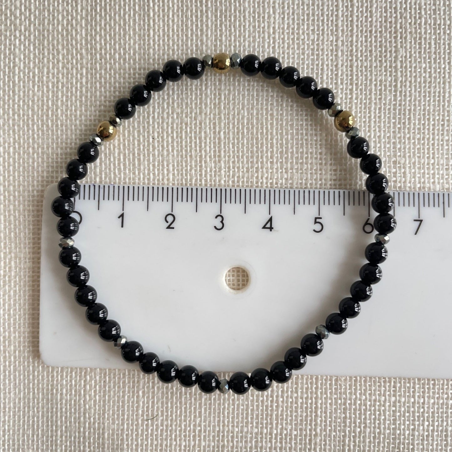 Armband van onyx en hematiet - Davey