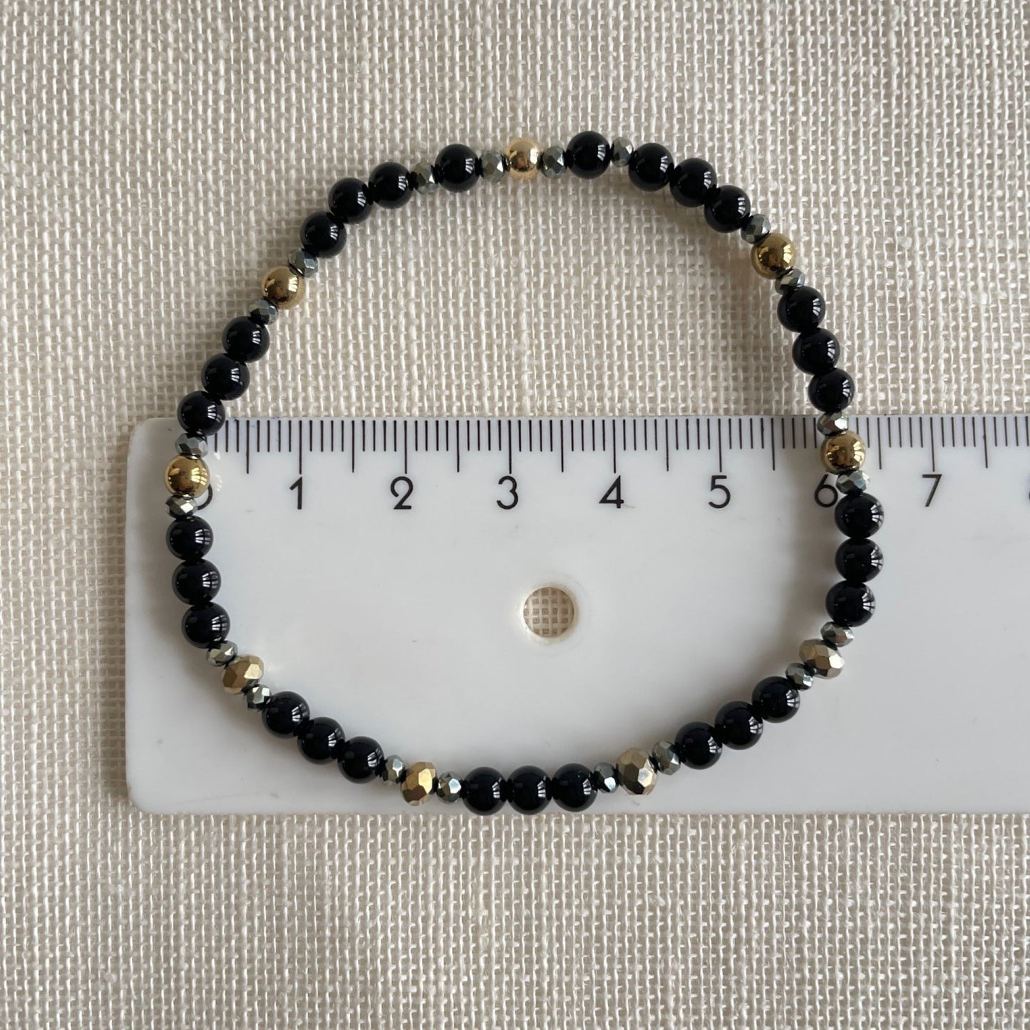 Armband van onyx en hematiet - Evy